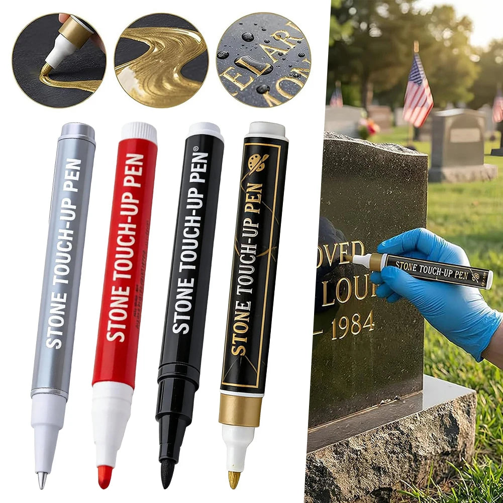 Waterproof Stone Marker Pen | Oil-Based UV-Resistant 12 Colors