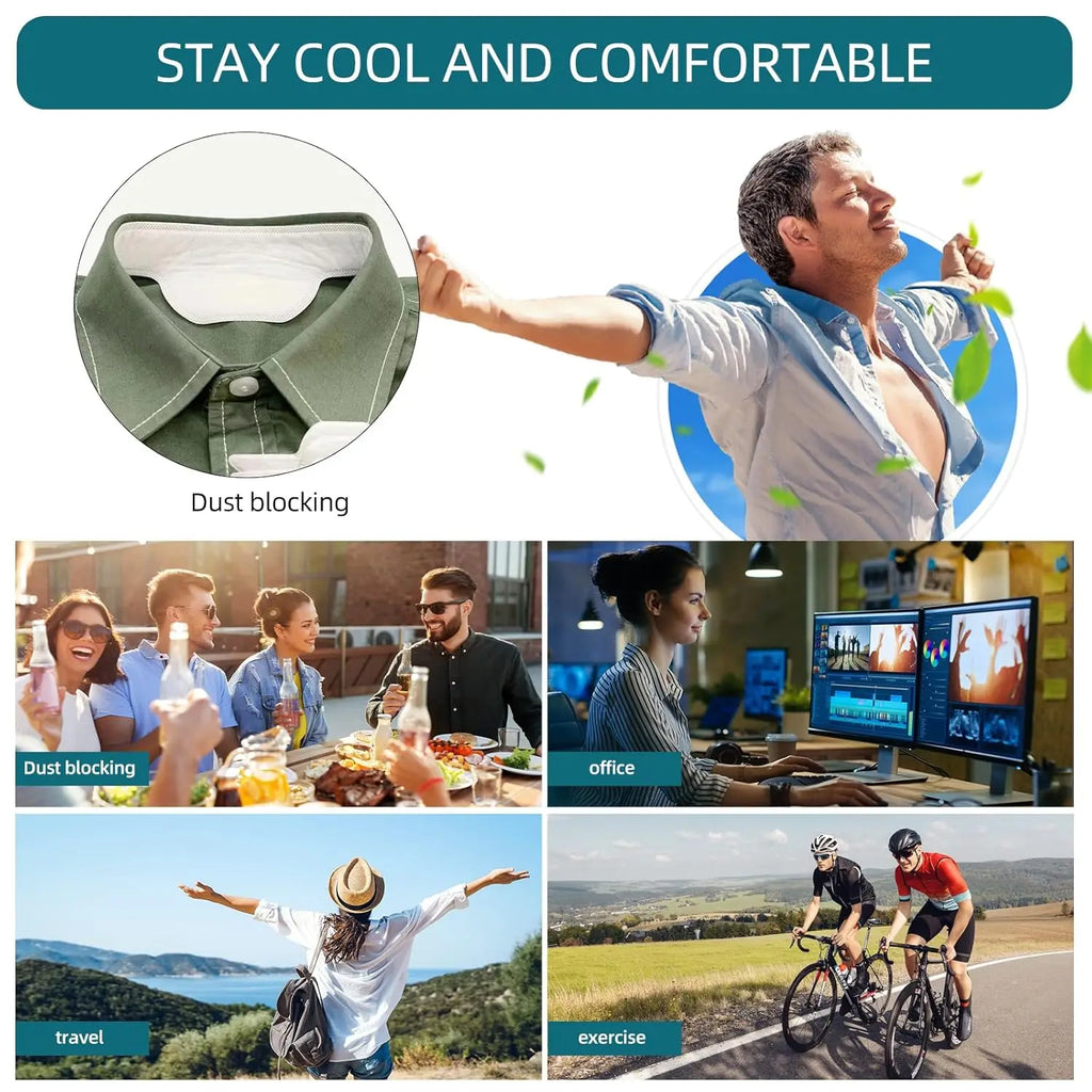 100/200 PCS Collar Protectors for Shirts Hat Sweat Liner Disposable Self-Adhesive Collar Protectors for Important Occasion Oasis Select