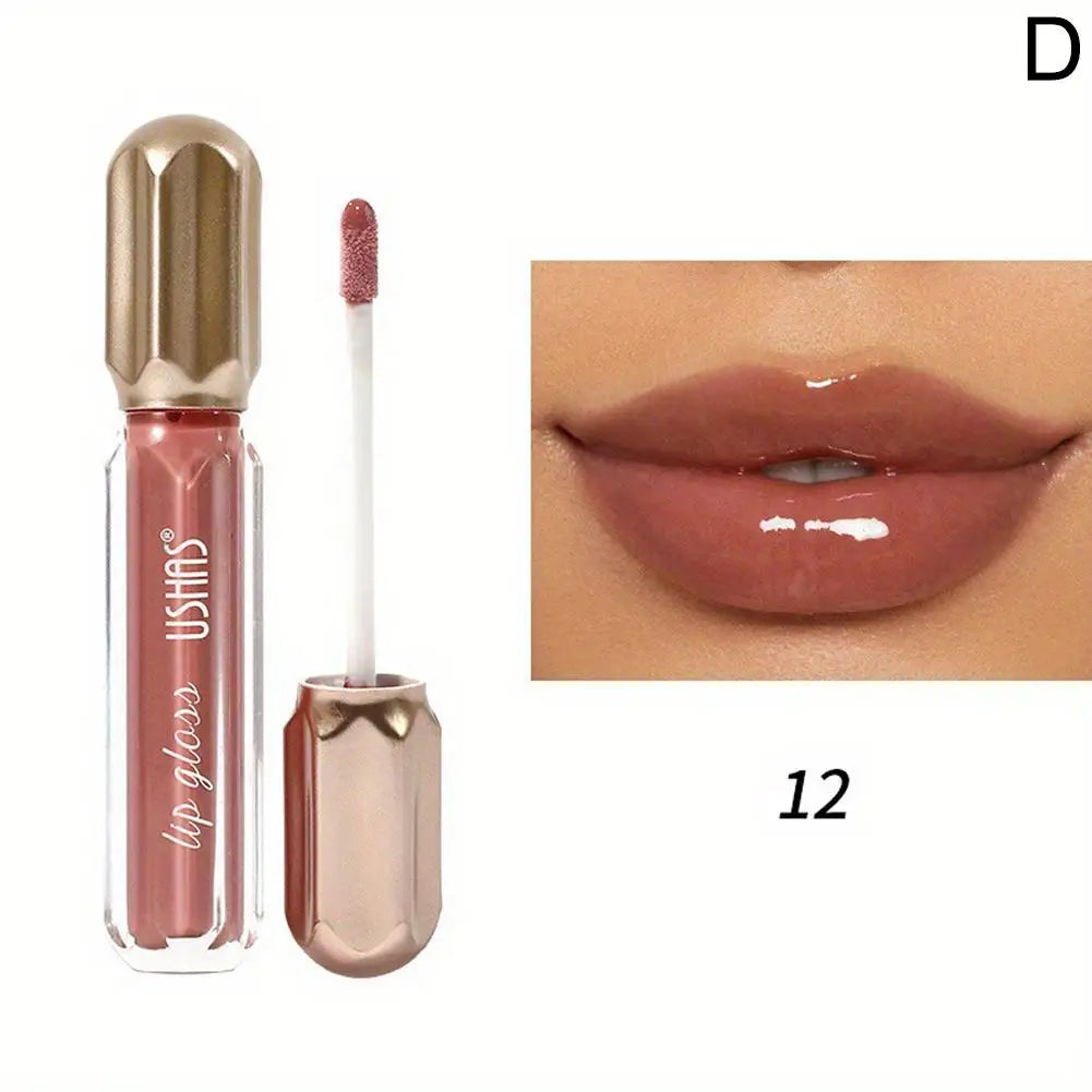 Mirror Pearl Lip Gloss – 6 Shades Shimmer Liquid Lipstick Shimmer Lip Gloss Oasis Select 12