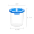 Painted Art Pen Washing Cup Plastic Transparent Multifunctional Pen Washing Bucket Watercolor Paint Painting Pen Washing Cup Oasis Select onesize