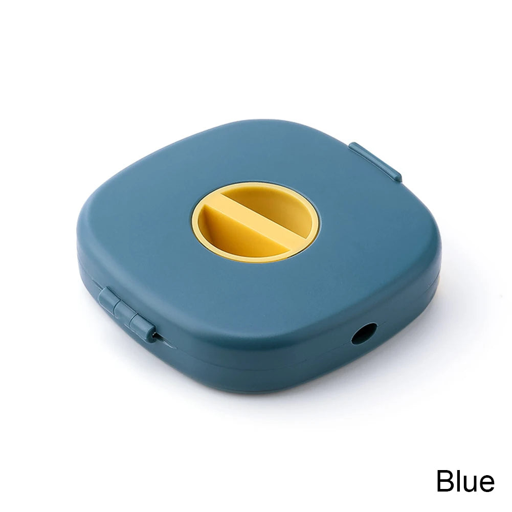 Mini Rotating Cable Winder Box | Portable Cord Organizer