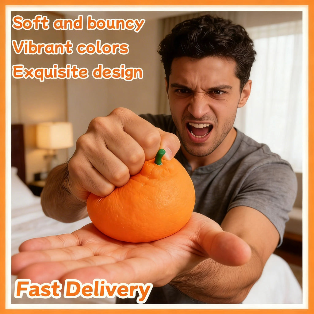 Orange Squeeze Fidget Toy – Stress & Anxiety Relief Sensory