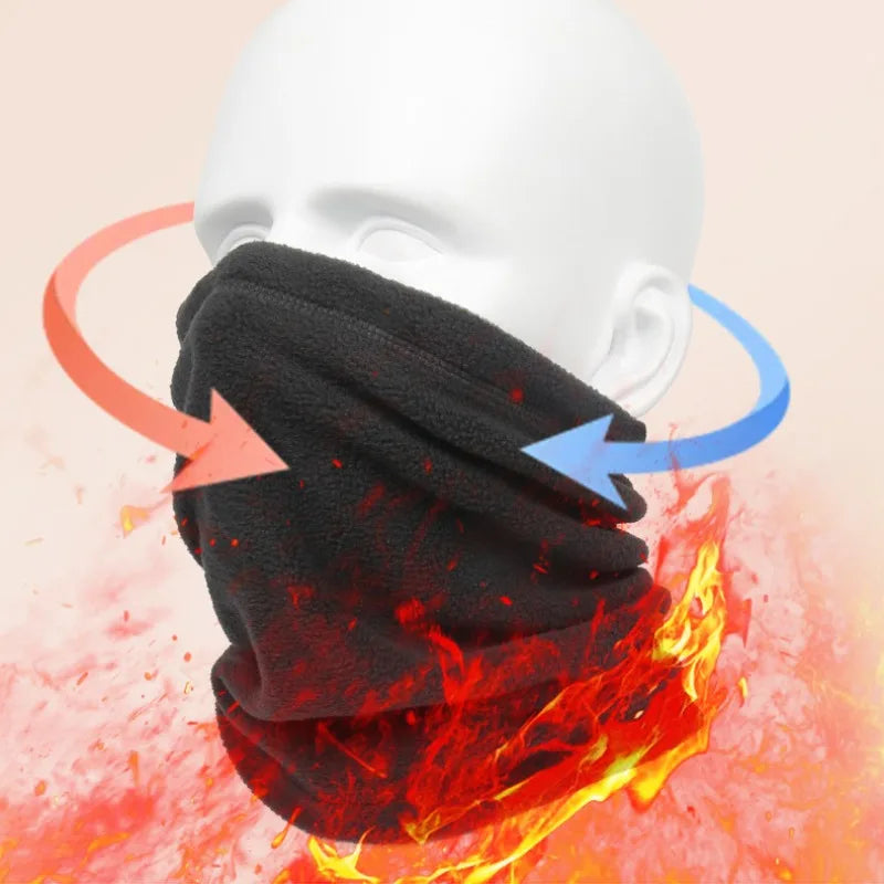 Outdoor Thickened Windproof Fleece Warm Scarf Multi-functional Sports Face Towel Bicycle Motorcycle Riding Mask Oasis Select