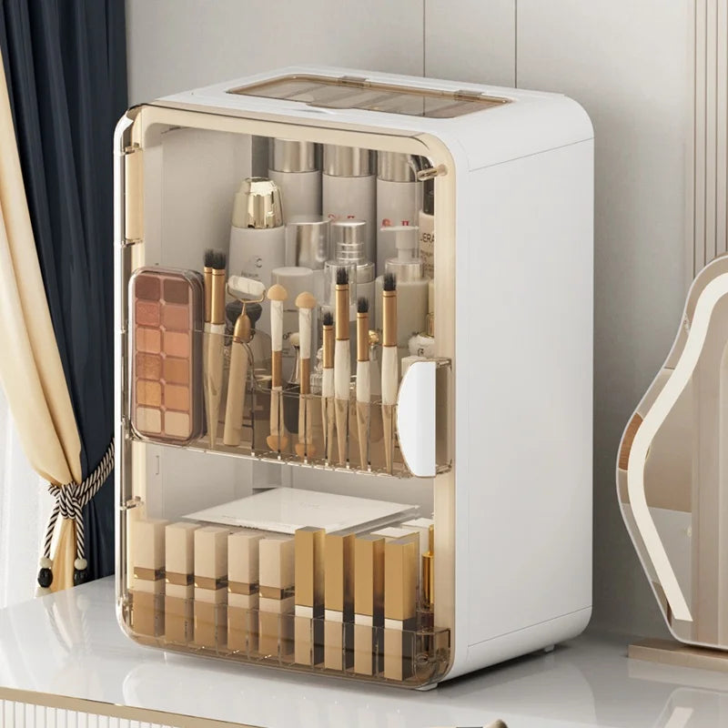 1 pcs Cosmetics storage box, desktop shelf, storage rack, dressing table, large-capacity skin care products storage cabinet Oasis Select