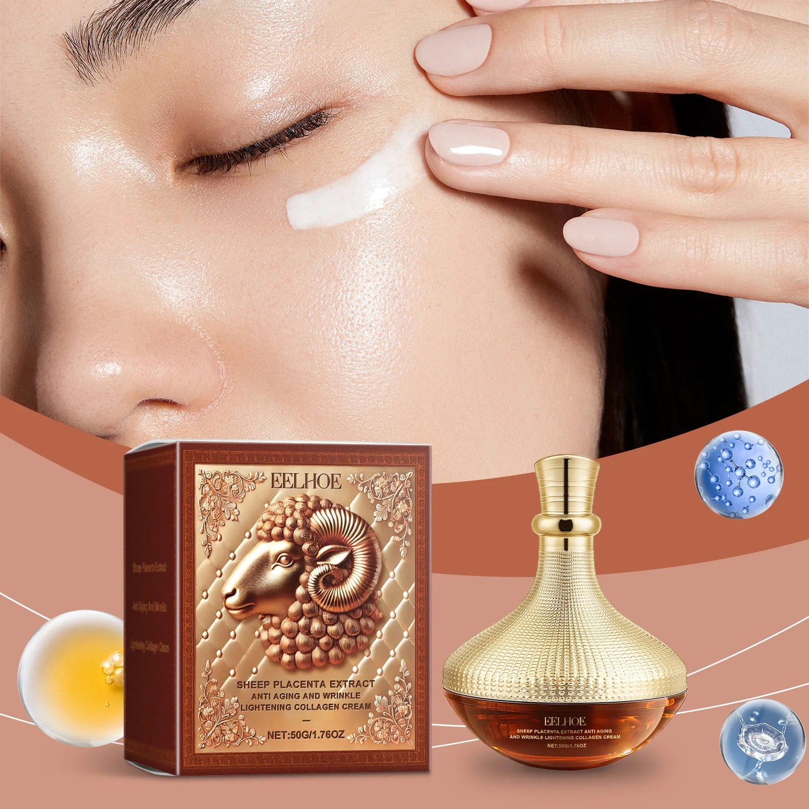 EELHOE Sheep Placenta Face Cream – Firming & Moisturizing Face Moisturizer Cream Oasis Select