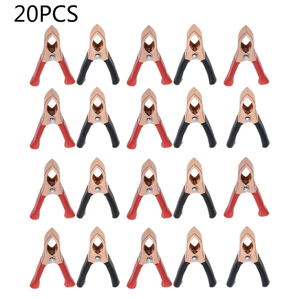 2/10/20pcs 30A 70mm Car Alligator Clips Connector Battery Test Lead Clips Electrical Equipment Parts High Quanlity Oasis Select