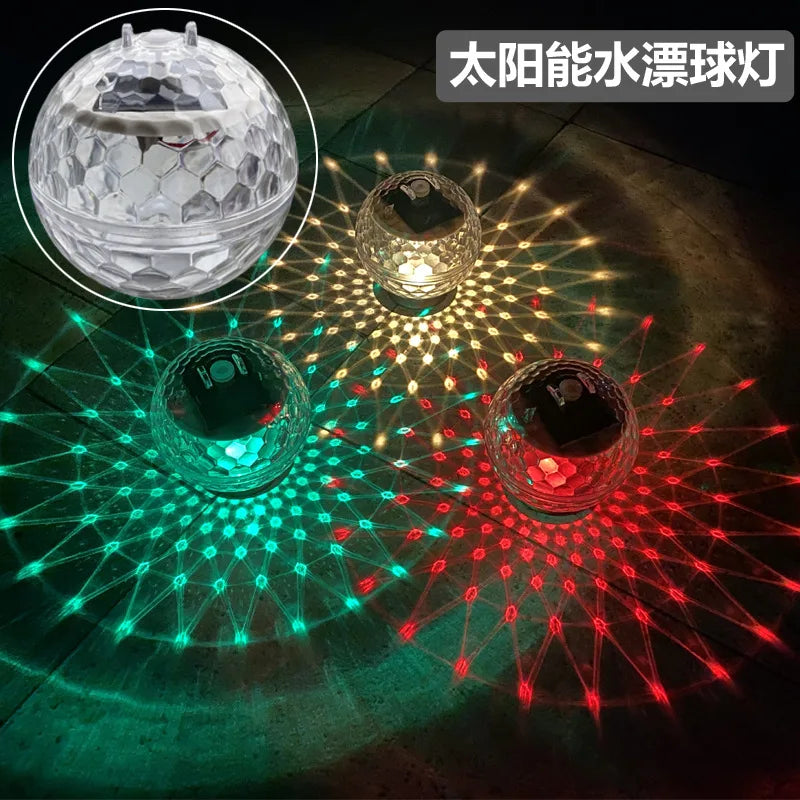 Solar Floating Pond Lights - Outdoor Magic Ball Water Floats for Pool, Garden & Landscape Decor Oasis Select 11CM-RGB light