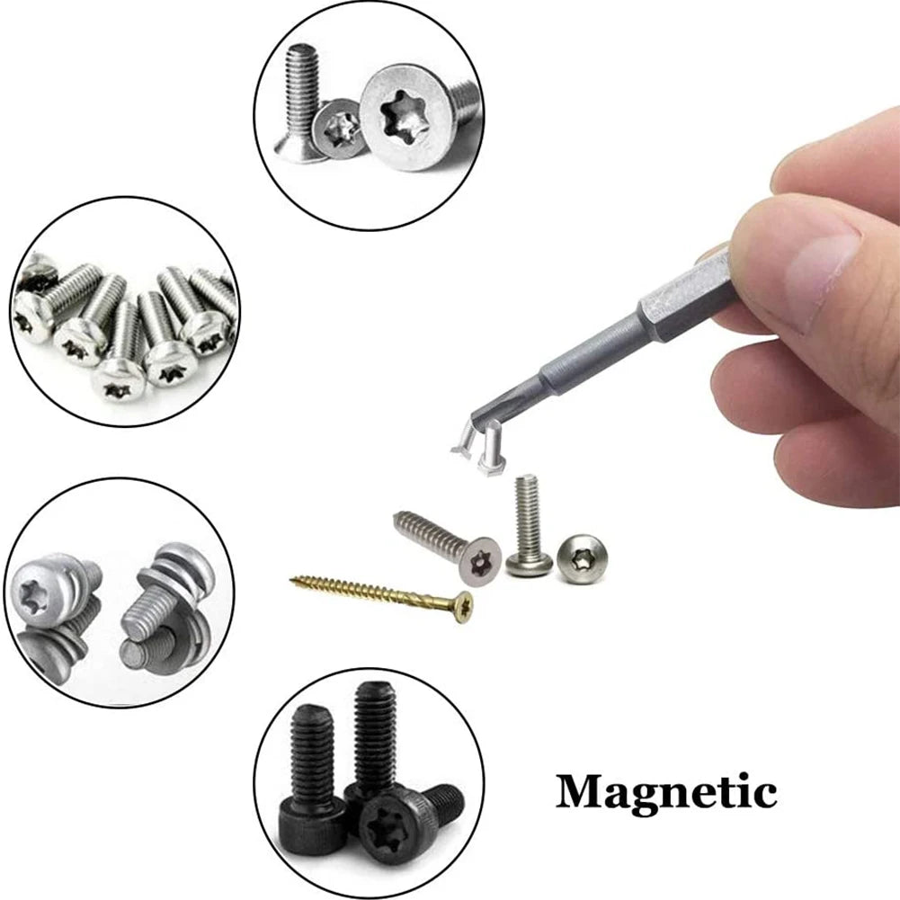 11-Pc Magnetic Torx Security Bit Set T6–T40 | 1/4" Hex Shank Screwdriver Bit Set Oasis Select