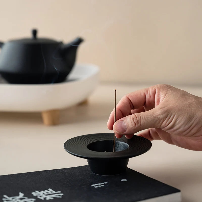 Creative Japanese Ceramic Incense Burner Household Simple Incense Holder Insert Indoor Incense Burner Holder Oasis Select