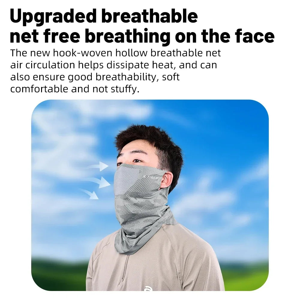 X-TIGER Sunscreen Motorcycle Mask Breathable Quick-Drying Motorcycle Fishing Bicycle Windproof Scarf Summer Face Towel Scarf Oasis Select