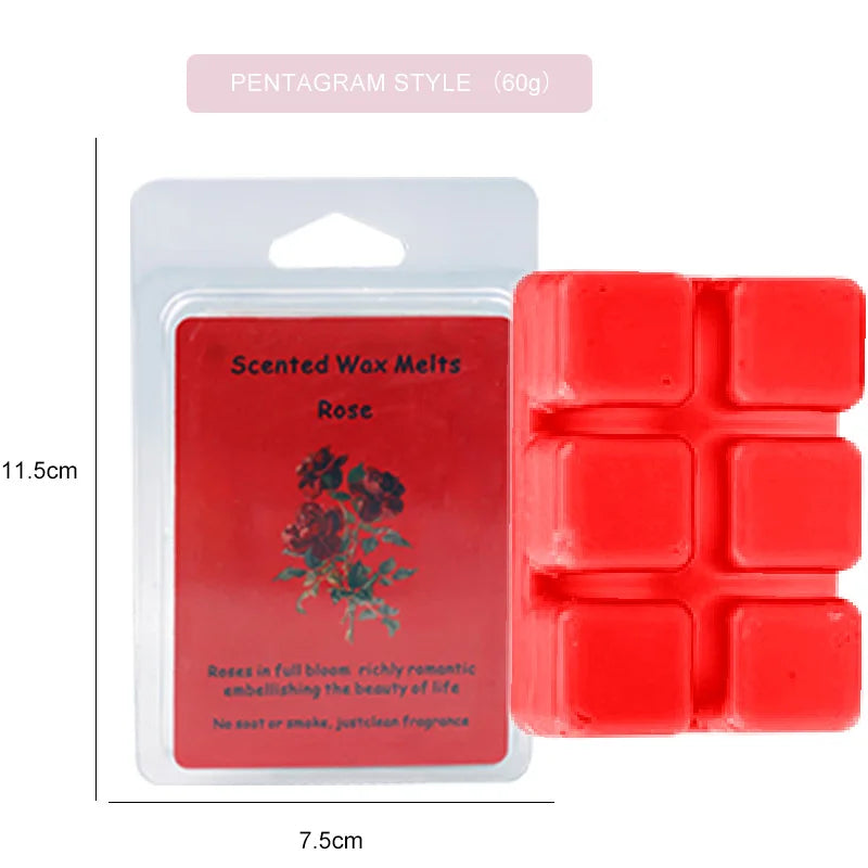 Fragrant Wax Block Solid Essential Oil DIY Material Rich Incense Sandalwood Fragrance Premium Spices Relaxing Meditation Aroma Oasis Select rose 1 box