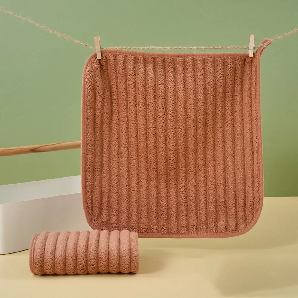 6-Pack Coral Fleece Hand Towels – Quick Dry & Absorbent