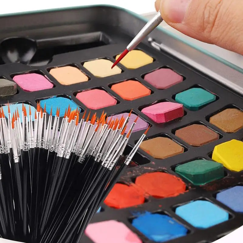 1set Nylon Hair Paint Brushes Set for Acrylic Watercolor Gouache Oil Digital Painting Detail Liner Brush for Canvas Plaster Doll Oasis Select