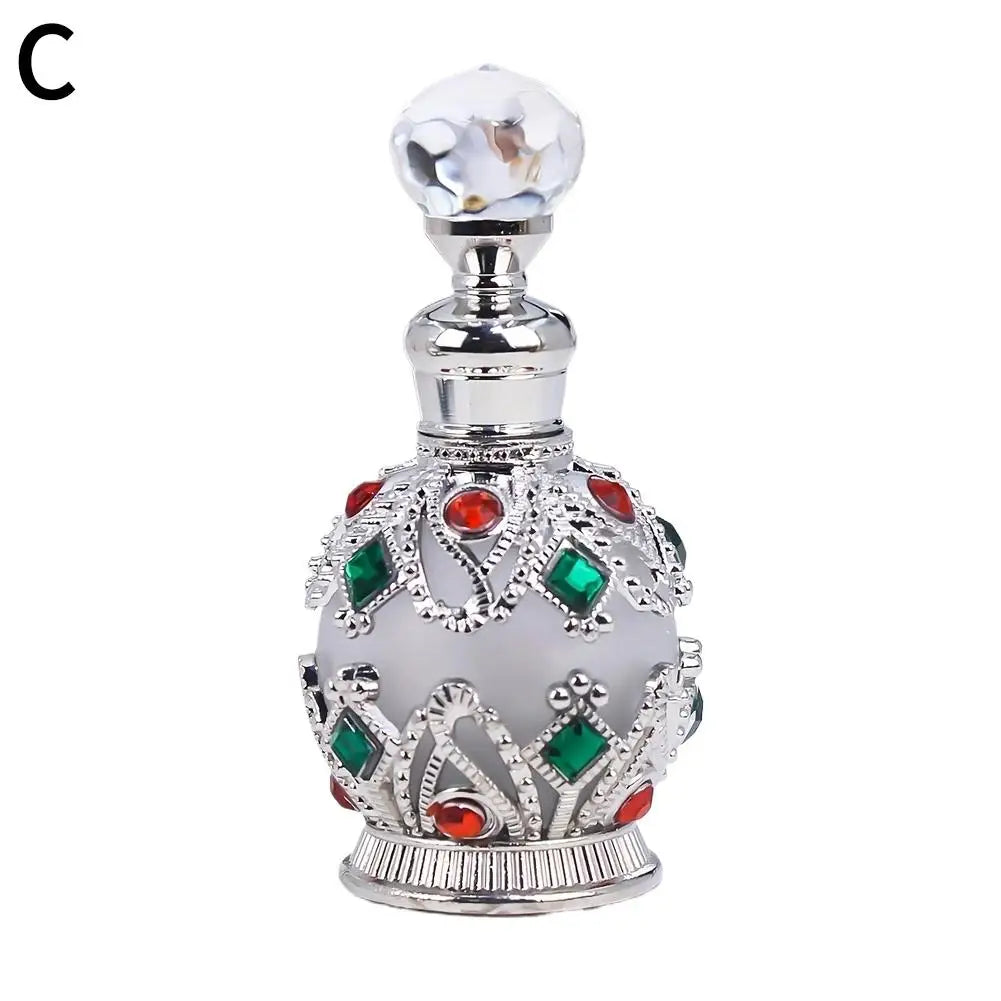 Crystal Vintage Style Perfume Bottle Refillable Perfume Atomizer Perfume Dispensers For Beauty Salon Arab Style Oasis Select C 15ml