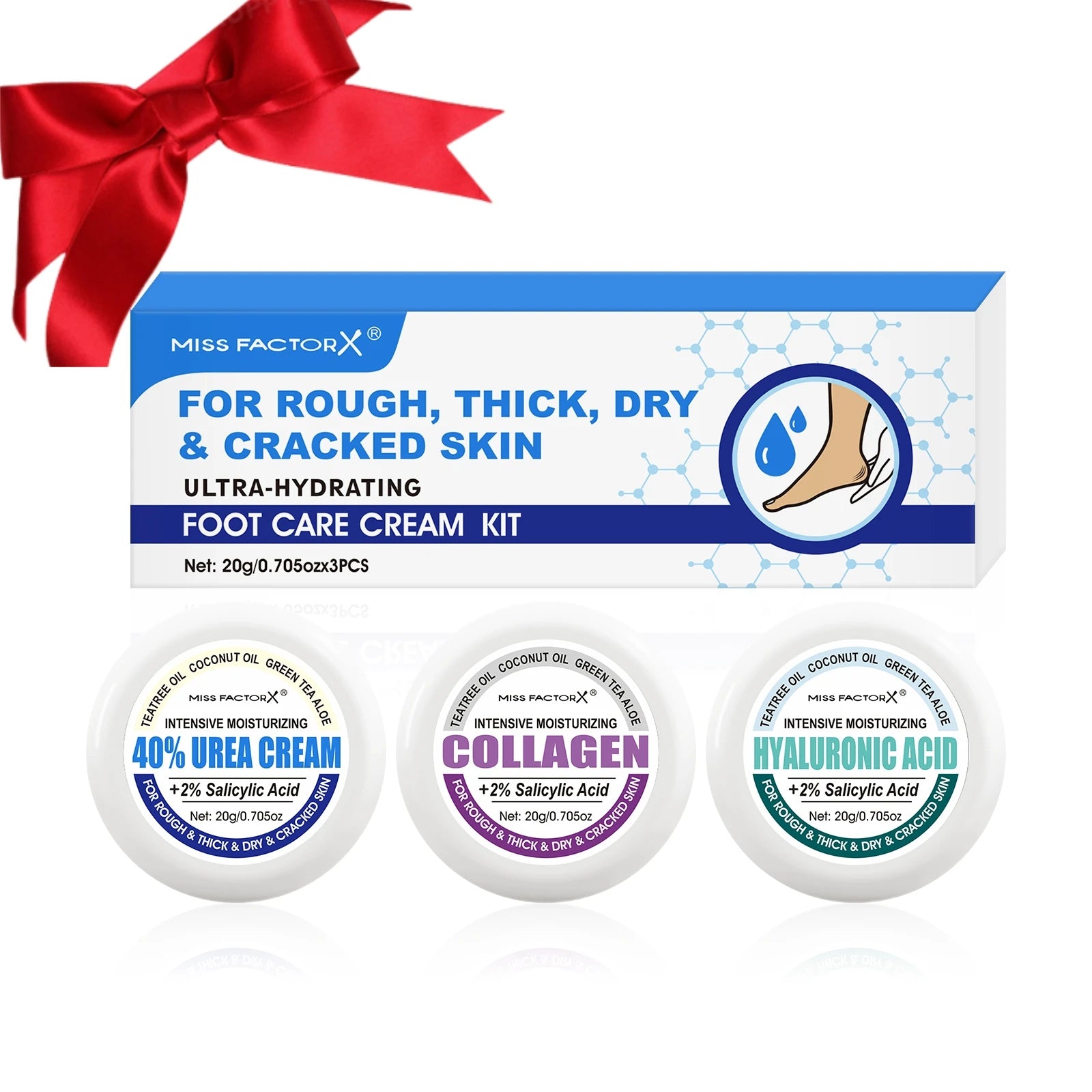 3PCS/Box Urea Foot Cream Moisturizer, with Salicylic Acid, for Dry and Cracked Feet - Hand and Foot Care for and Women Oasis Select