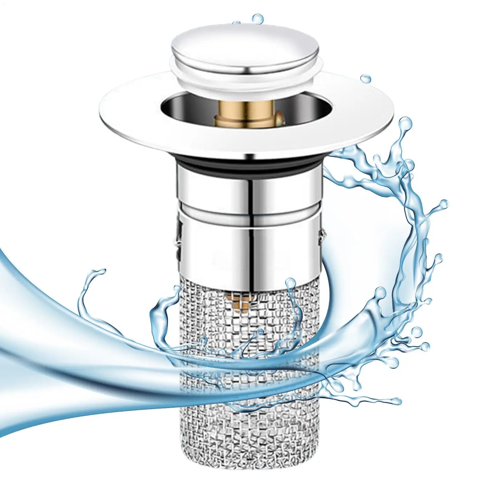 Sink Stopper Hair Catcher Anti-Clogging Replacement Drain Strainer for Sink Kitchen Draining Plug for Home Apartment Dormitory Oasis Select
