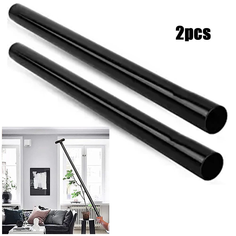 2pcs Vacuum Cleaner 35mm Diameter Extension Tube Suction Tube Plastic Black Wet Dry Vacuum Cleaner Extension Rod Oasis Select Default Title