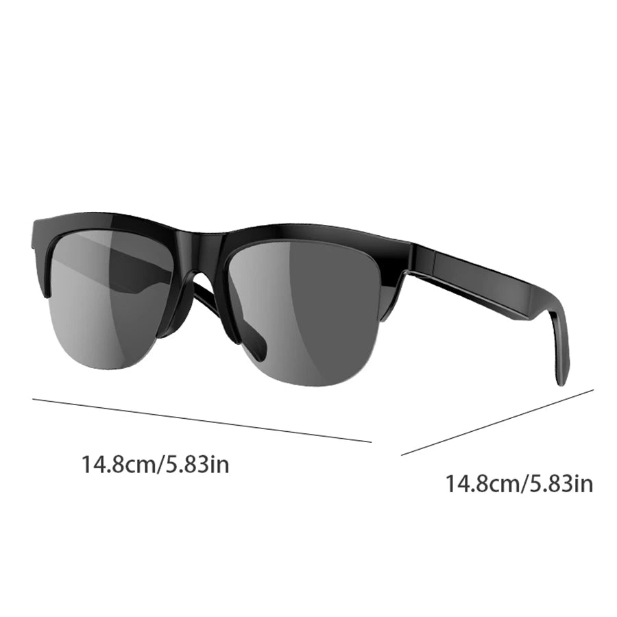 Sunglasses Earphones UV400 Protection PC Lens Sunglasses with Built-in Earbuds Headphones Hifi Sound Music Sport Headset Game Oasis Select