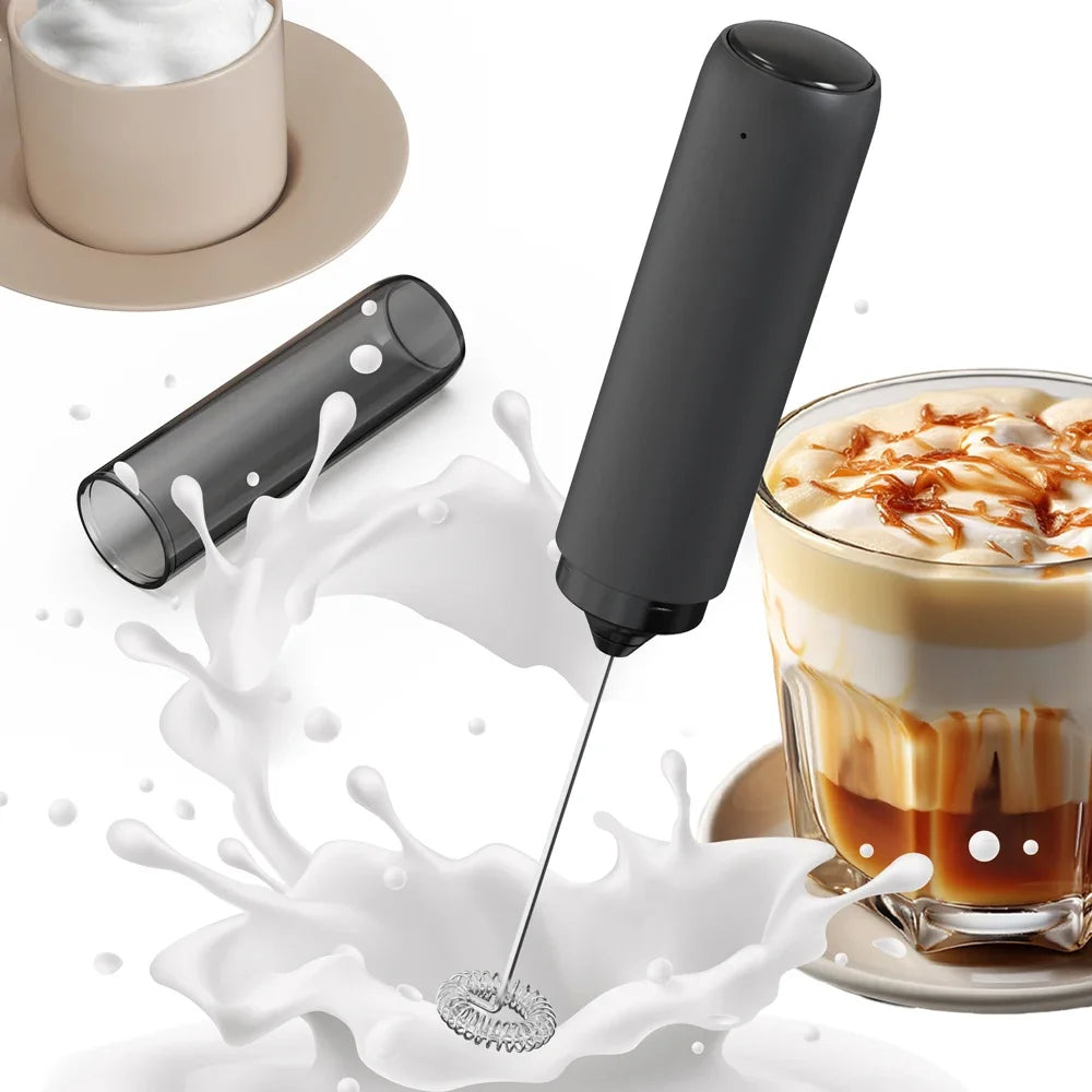 GUOHE Electric Milk Frother USB-C Rechargeable Silent Whisk