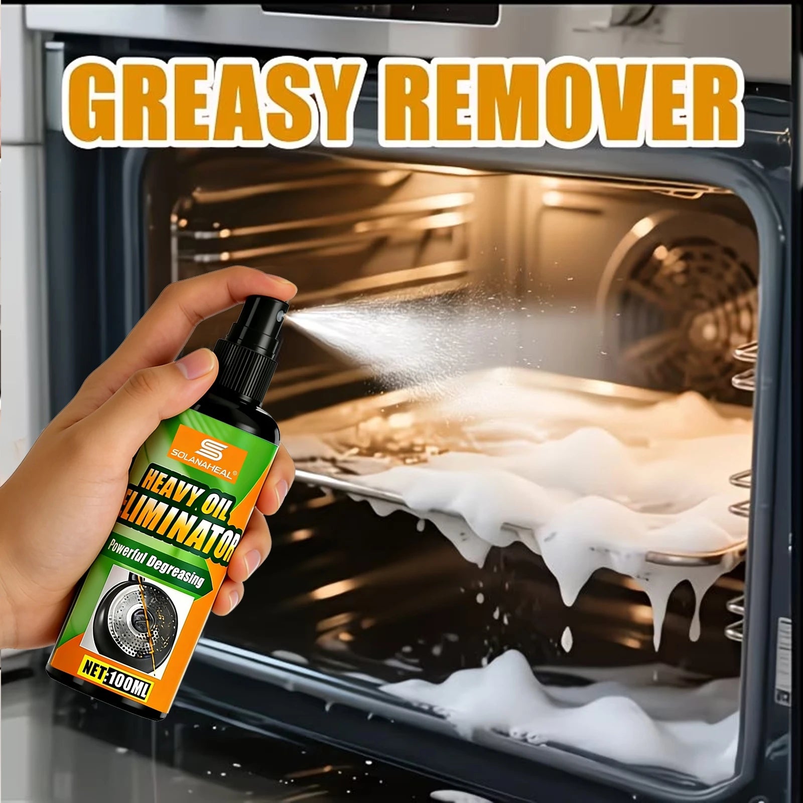 Heavy-Duty Kitchen Degreaser Spray – Fast-Acting Grease Remover