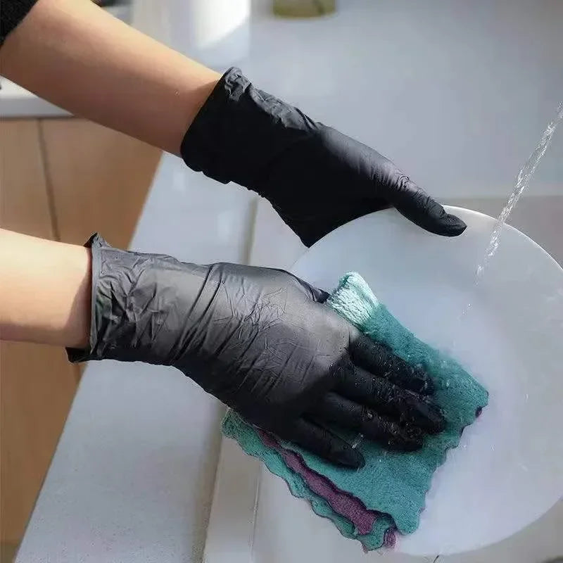 Gloves Disposable Nitrile Black Xl Latex Gloves Pvc Gloves Housework Cleaning Car Industry Gardening Cooking Tools Oasis Select