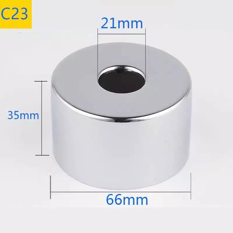 2PCS Stainless Steel Water Pipe Connector 1/2"3/4"1"Faucet Decorative Cover Heighten Valve Panel Shower Kitchen Tap Accessories Oasis Select C23-2pcs