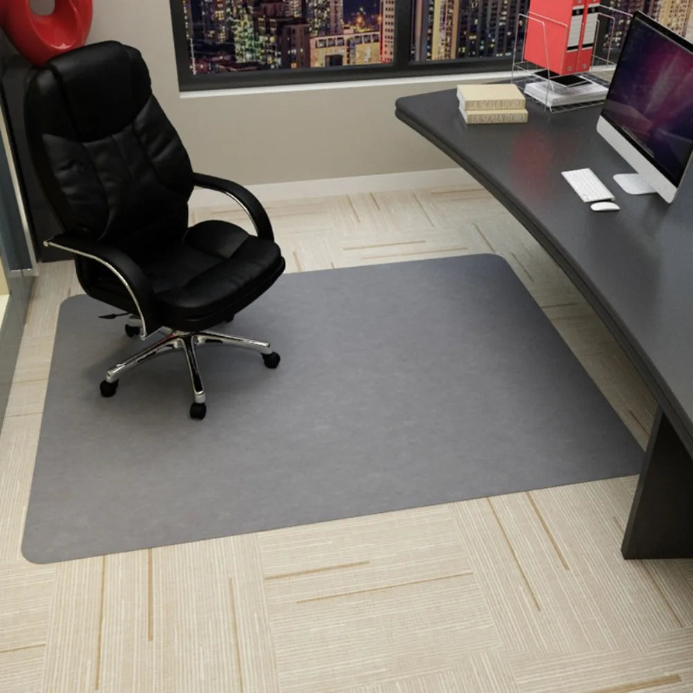 Simple Non Adhesive Office Chair Mat Self-adhesive Anti Slip Rolling Wheelchair Carpet Wooden Floor Protection Pad Home Office Oasis Select Light Grey 90x120cm