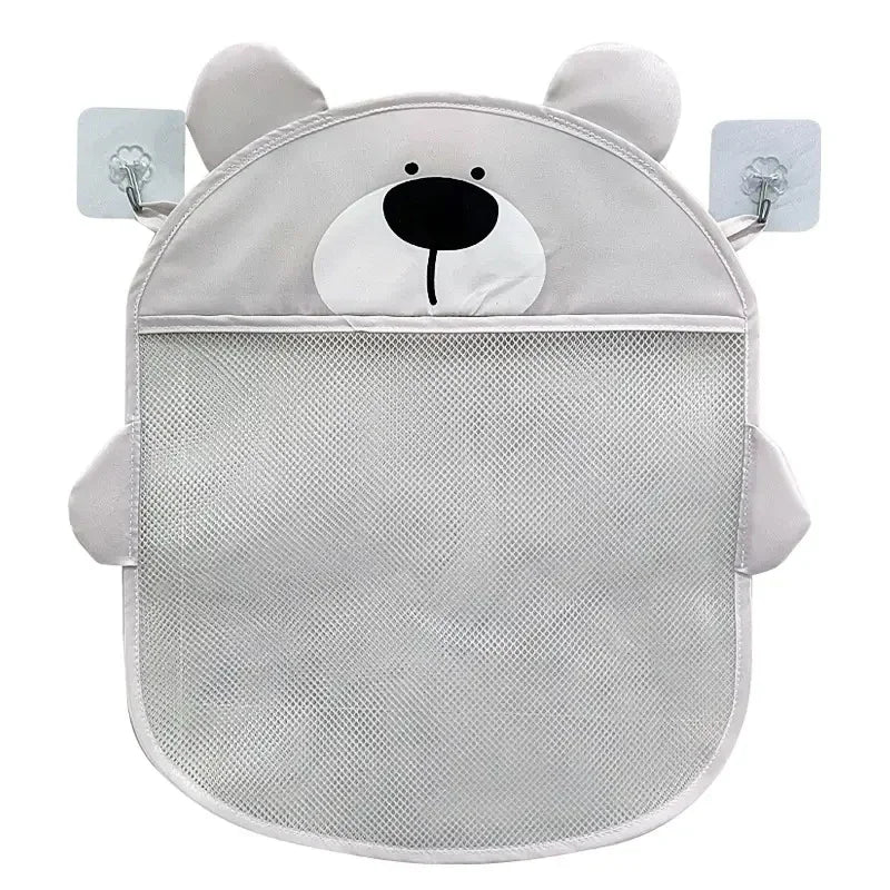 Mother Kids Baby Bath Toys Storage Bag Strong Suction Cups Bath Game Bag Bathroom Organizer Water Toys Storage Net Bag Baby Item Oasis Select polar bear
