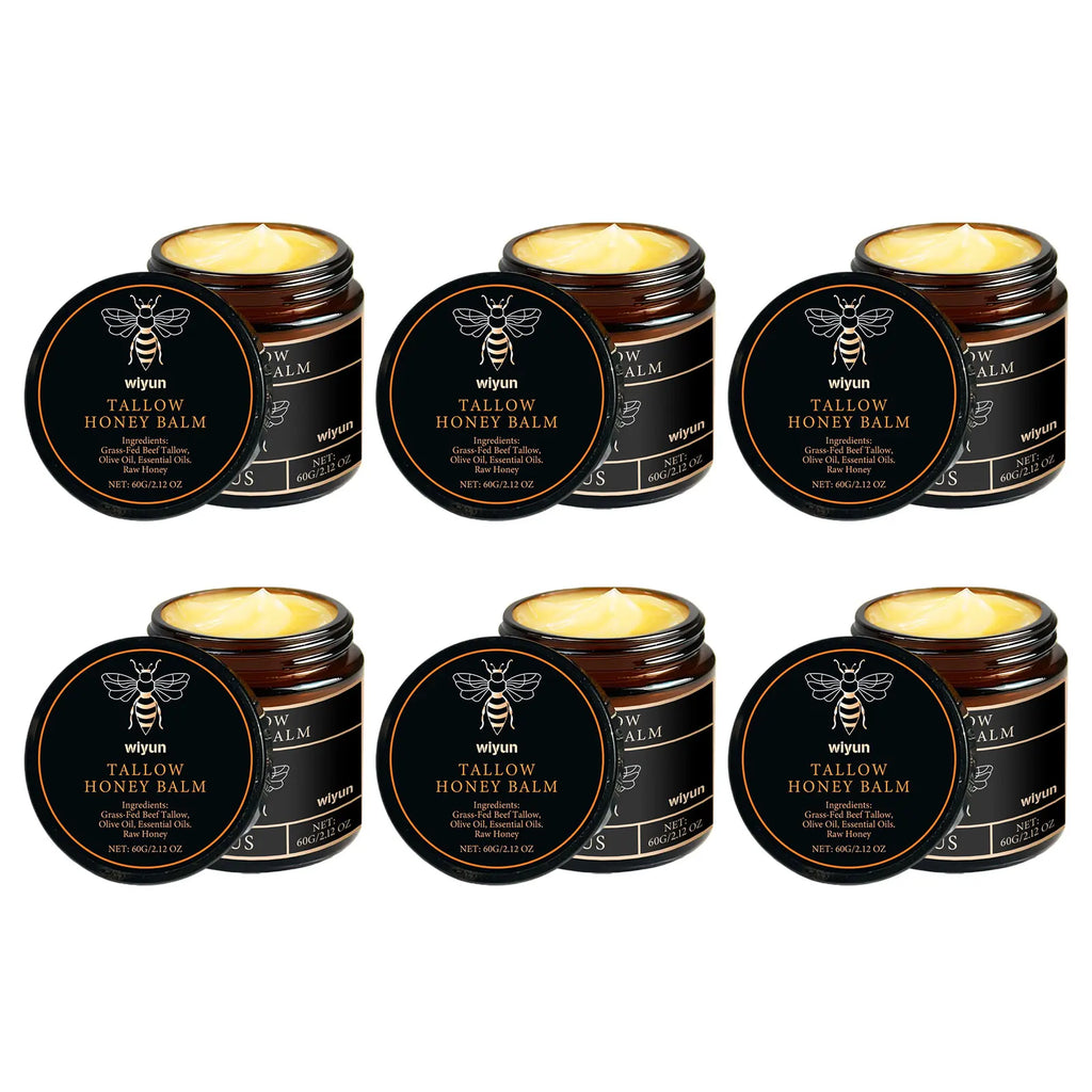 Organic Grass-Fed Beef Tallow Balm with Raw Honey Moisturizer Tallow Moisturizing Balm Oasis Select 360g