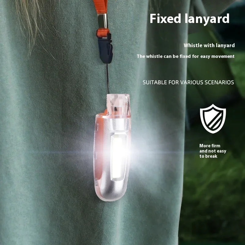 COB Strong Light Whistle Light Creative Shape Key Chain Pendant Portable Led Flashlight Oasis Select