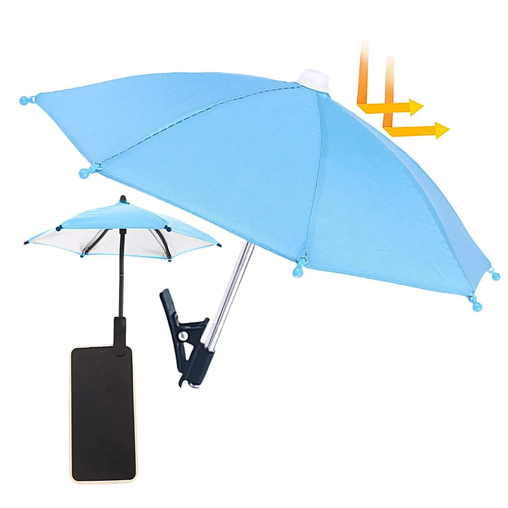 Mobile Phone Holder Sunscreen Umbrella Clip Anti-reflective Phone Sunshade Anti-Glare Sunshade Protect Your Phone For Travel Oasis Select