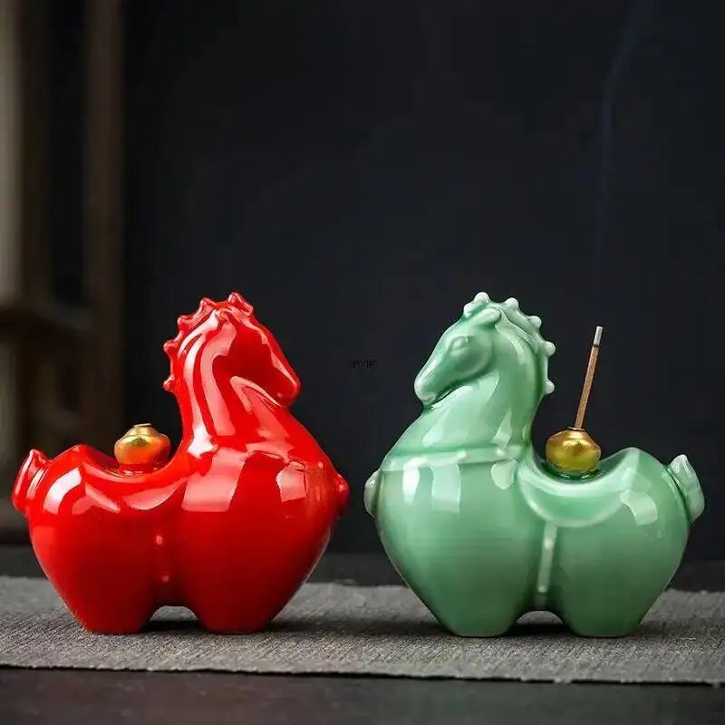 Instant Tea Pet Wealth Ceramic Incense Holder Stick Ornament Tea Room Incense Tray Home Aromatherapy Oasis Select