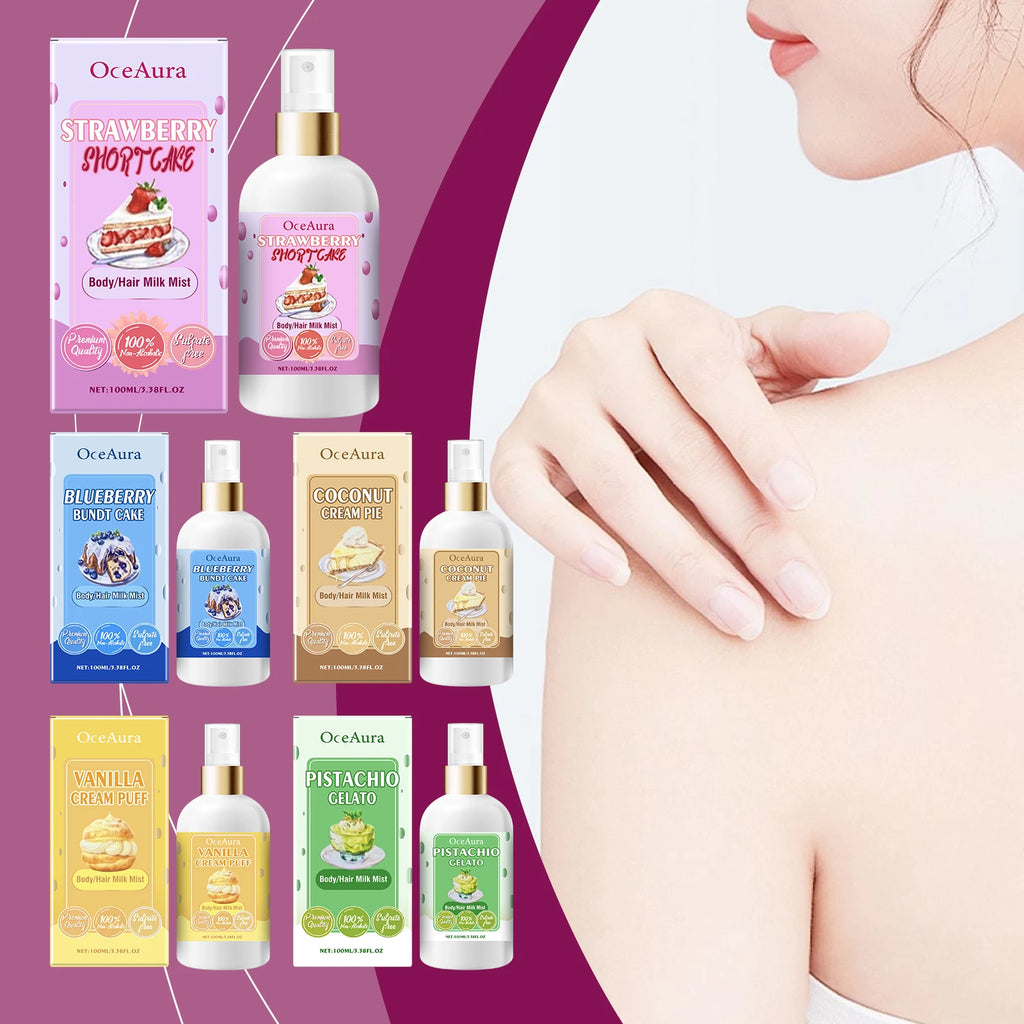 Strawberry Body Spray Lasting Aroma Moisturizing Soothing Various Flavors Sweet Fresh Opposite Sex Body Massage Spray 100ml Oasis Select
