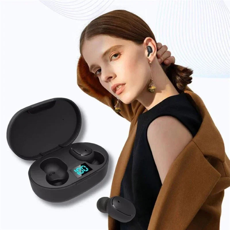 E6S Air Pro Fone Bluetooth Earphones Wireless Headphones LED Display Noise Cancelling Earbuds by Mic Wireless Bluetooth Headset Oasis Select