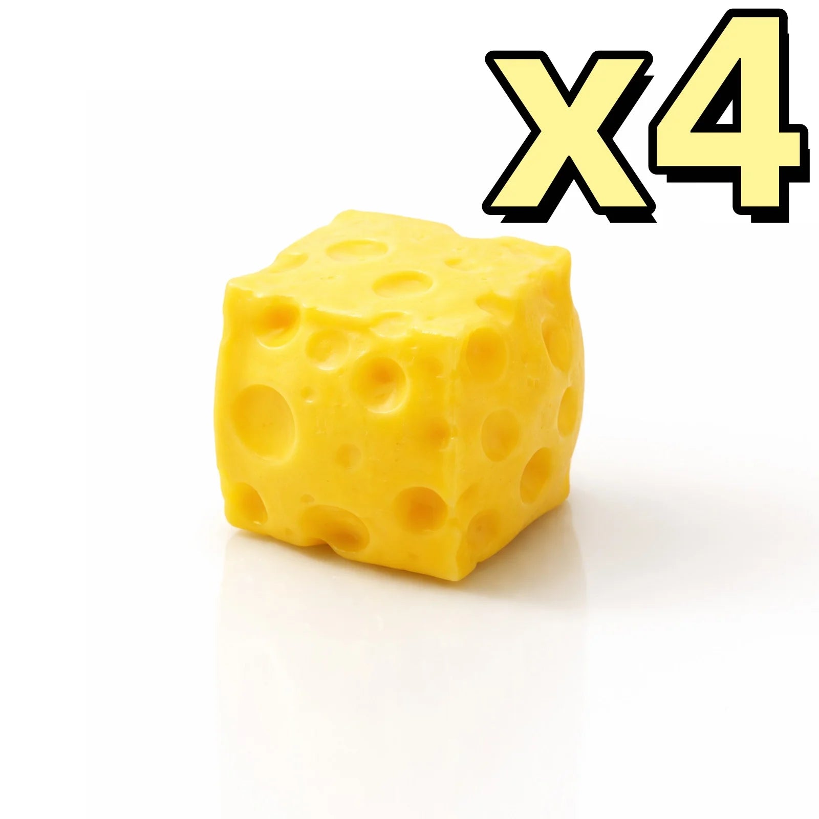 Squishy Cheese Squeeze Toy Relieve Anxiety Stress Ball Simulated Food Adult Kid Friendly Soften Shapeable Fingertip Sensory Toys Oasis Select 4pcs