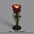 Rose Dark Night Light Ornament Halloween Candlestick Light Oasis Select Rose candle holder