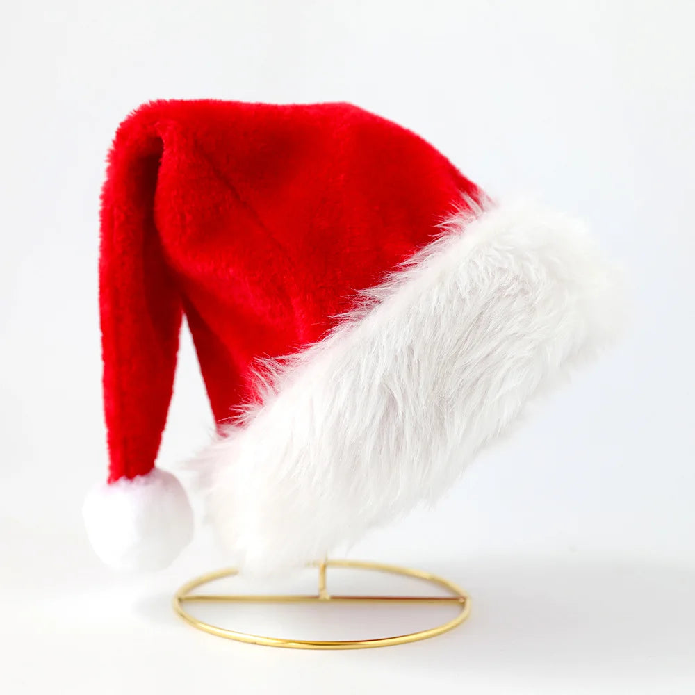 Christmas Hats: Kids Short/Long Fleece Hats, Adult Styles New Non-Woven Festival Party Decor Oasis Select