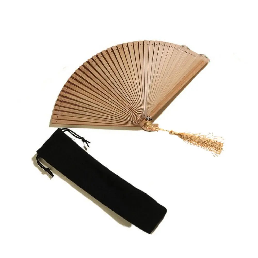 Bamboo Folding Dance Fan – Classical Kimono Style 16/18cm