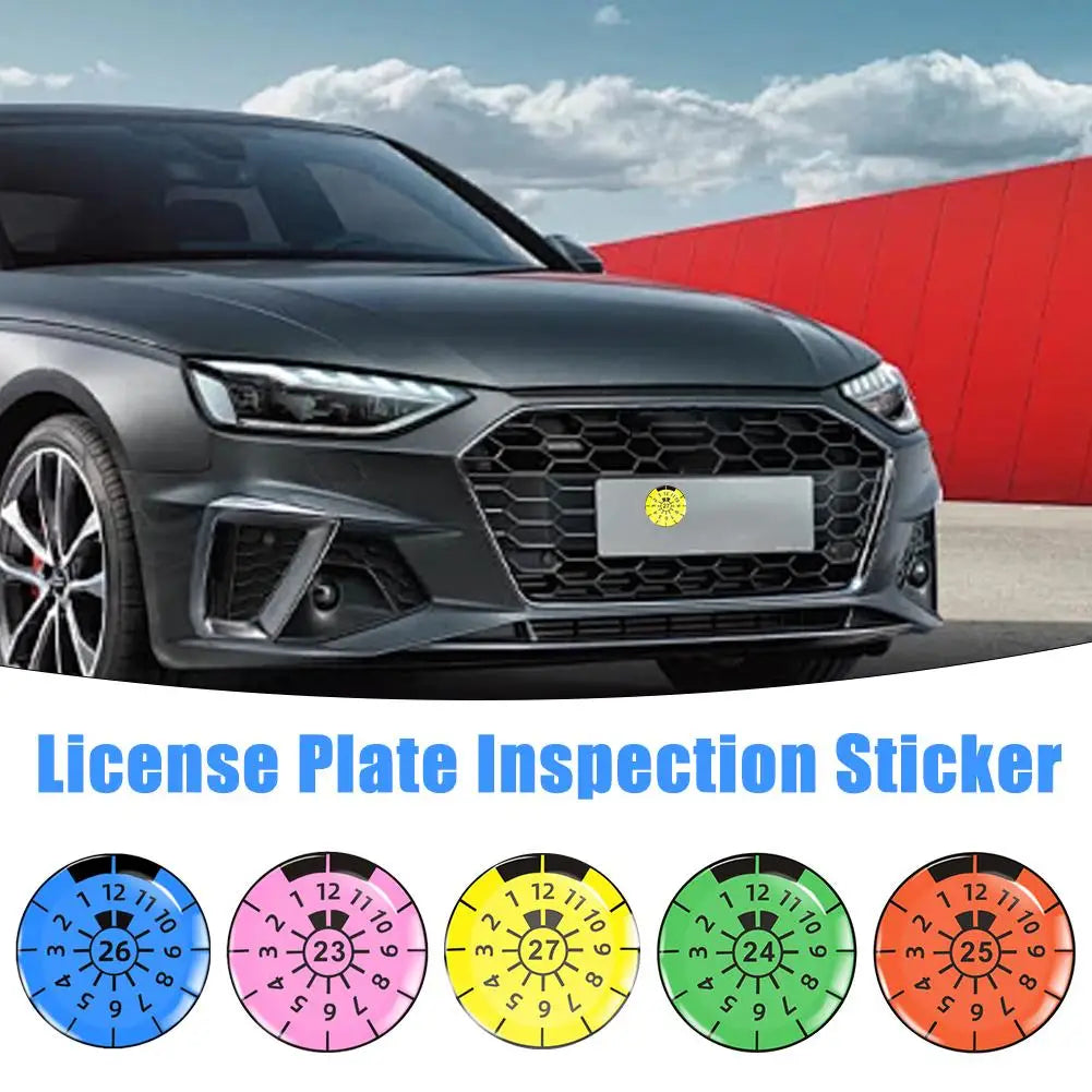 German License Plate 3D Gel Dome Car Sticker – 4pcs Decal