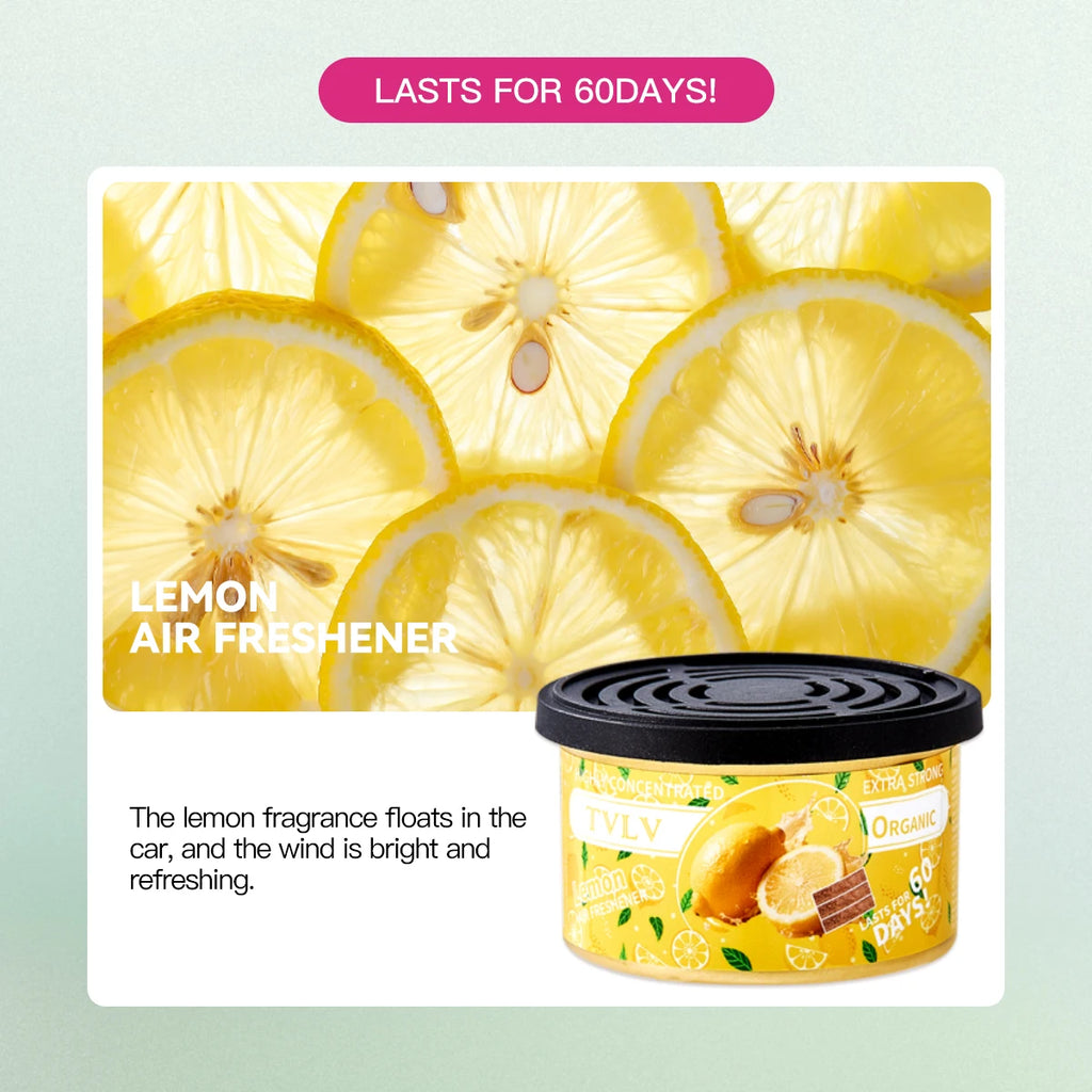 TVLV Solid Air Freshener – Car, Room & Bathroom Fragrance Solid Air Freshener Oasis Select 04 Lemon