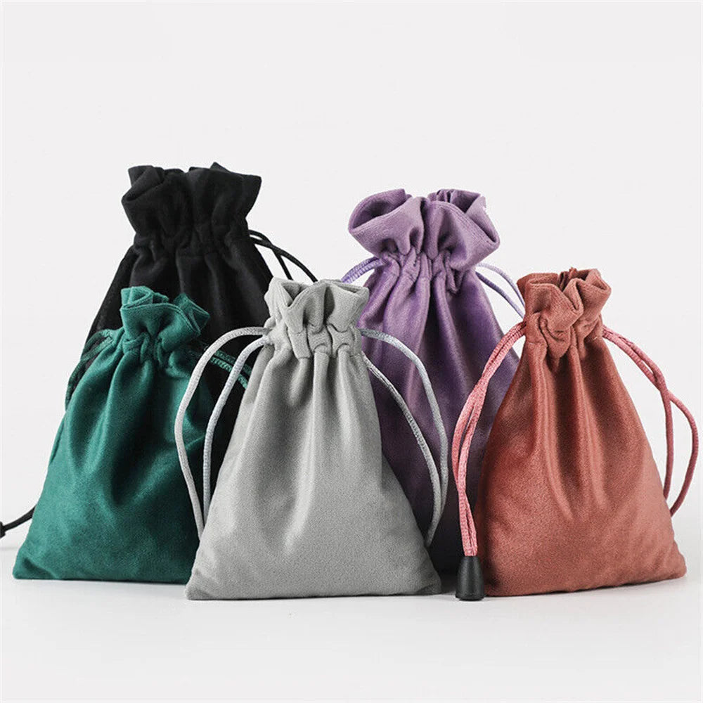 1 Pcs 6 Sizes Bags Linen Drawstring Gift Bag Pouches Cloth Christmas Bag Jewelry Bag Drawstring Pouches Large Velvet Bags Oasis Select