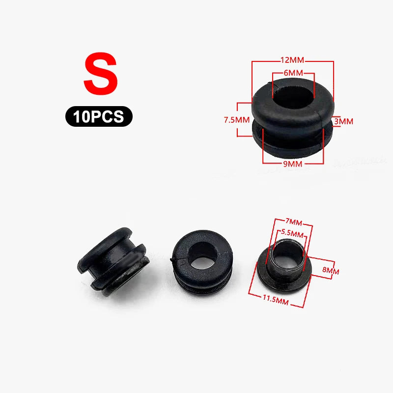 "Cushion Bolt Rubber Grommet Sets, DIY Pressure Reduction Motorcycle Accessories, 5 Kits" Oasis Select S