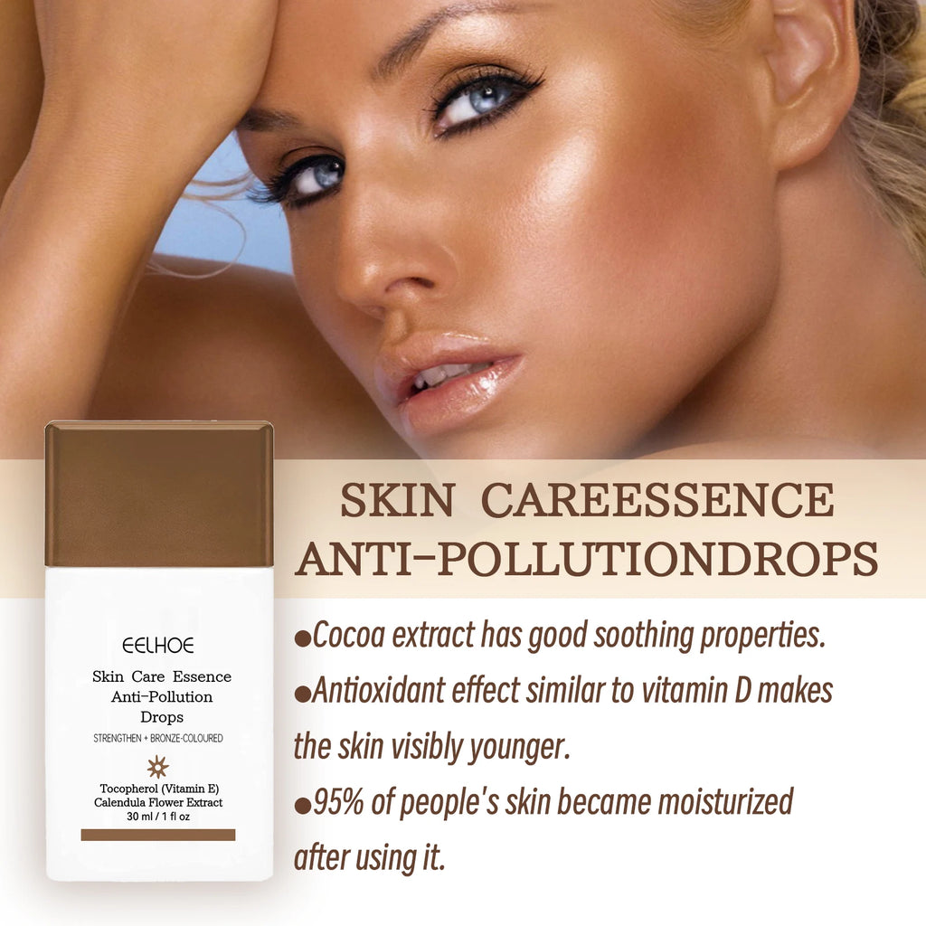 Fake Tan Peptide Serums Liquid Bronze Dark Self Tanning Serum Drops Summer Face Body Bronzing Essence Moisturizing Firming Skin Oasis Select