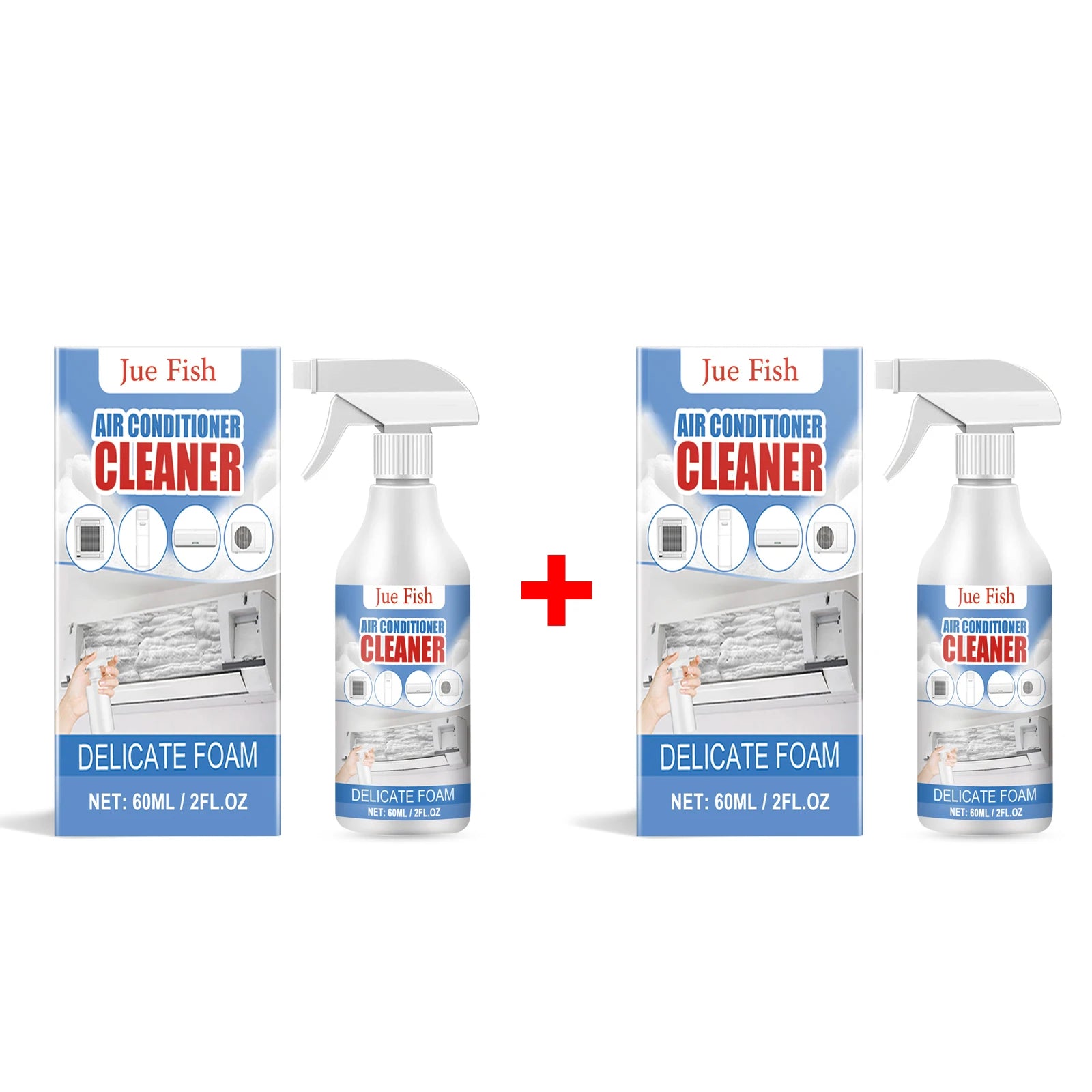 60ml Air Conditioner Cleaner Spray Condenser Coil Cleaning Deodorizer Air Conditioner Foam Coil Cleaner Cleaner Stain Remover ﻿ Oasis Select 2 X 60ml boxed