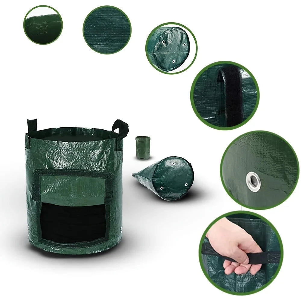 4PCSPotato Planting Bag,Breathable for Horticultural Cultivation of Vegetables and Fruits,Used for Planting Potatoes and Carrots Oasis Select