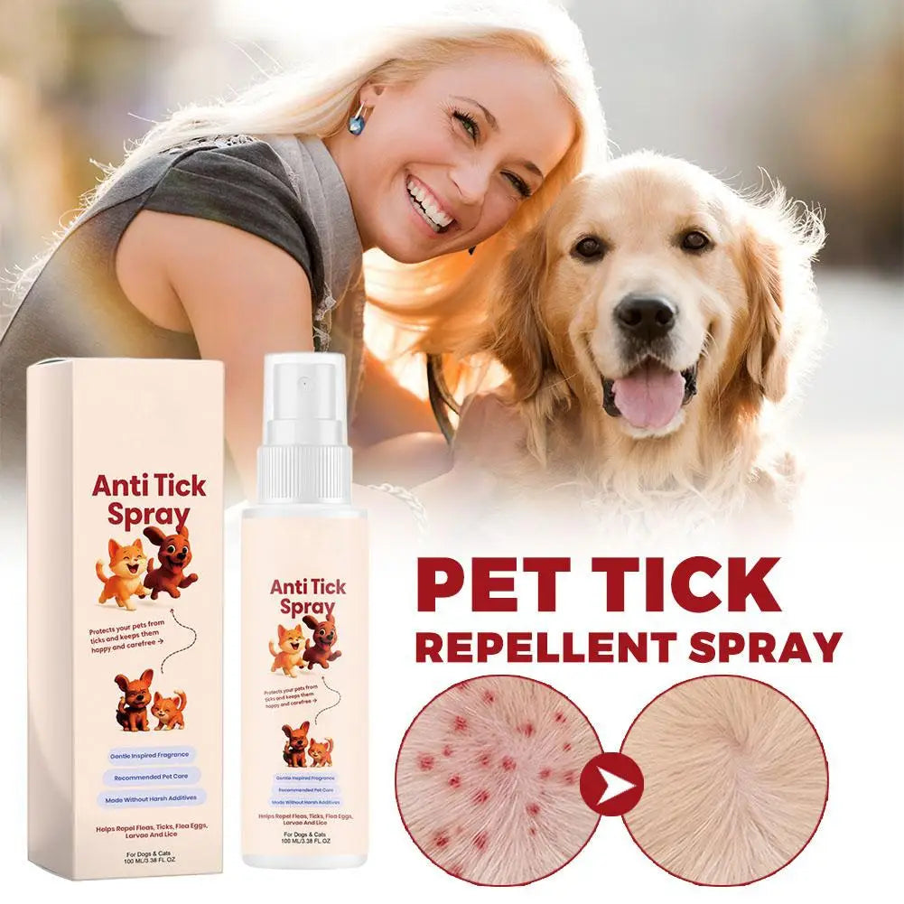 Pet Flea & Tick Repellent Spray for Cats & Dogs – 100ml