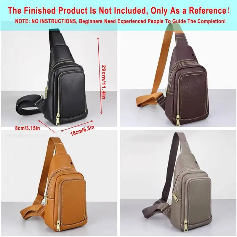 LIKE WISH Sling Bag Acrylic Template,Leather Pattern Acrylic Leather Templates For Capacity Crossbody Backpack Oasis Select