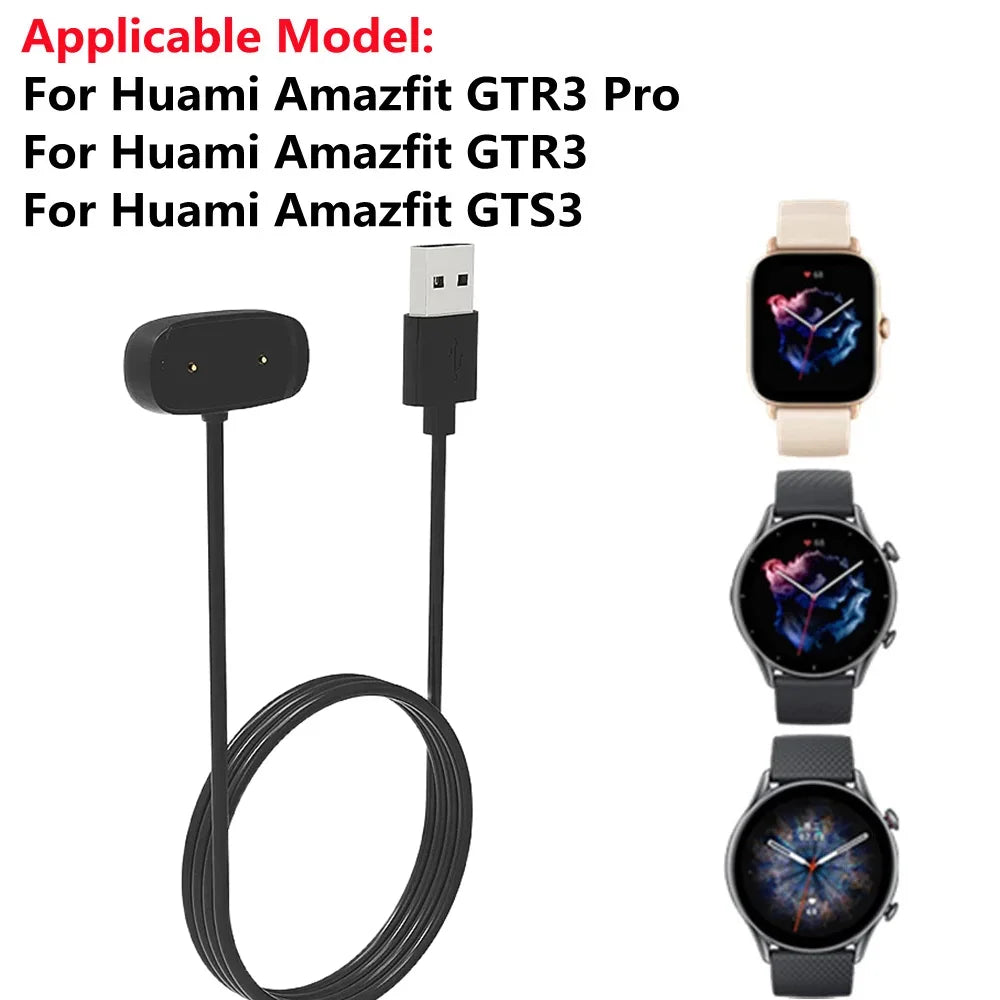 Magnetic USB Charger Cable for Amazfit GTR 3 GTS 3 Pro – 1m Smartwatch Charger Cable Oasis Select