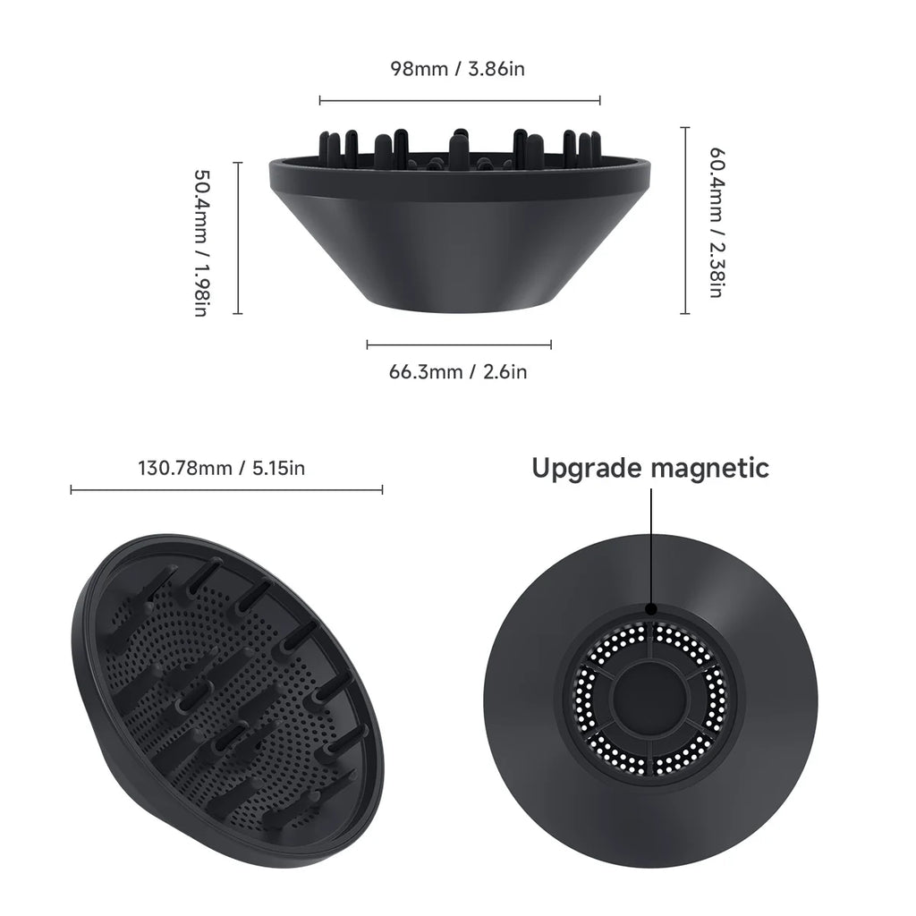 Compatible For DOCOLAB Supersonic high Speed Hair Dryer H800 H900 Diffuser Nozzle Attachement Replacement Hair Comb Tool Barber Oasis Select