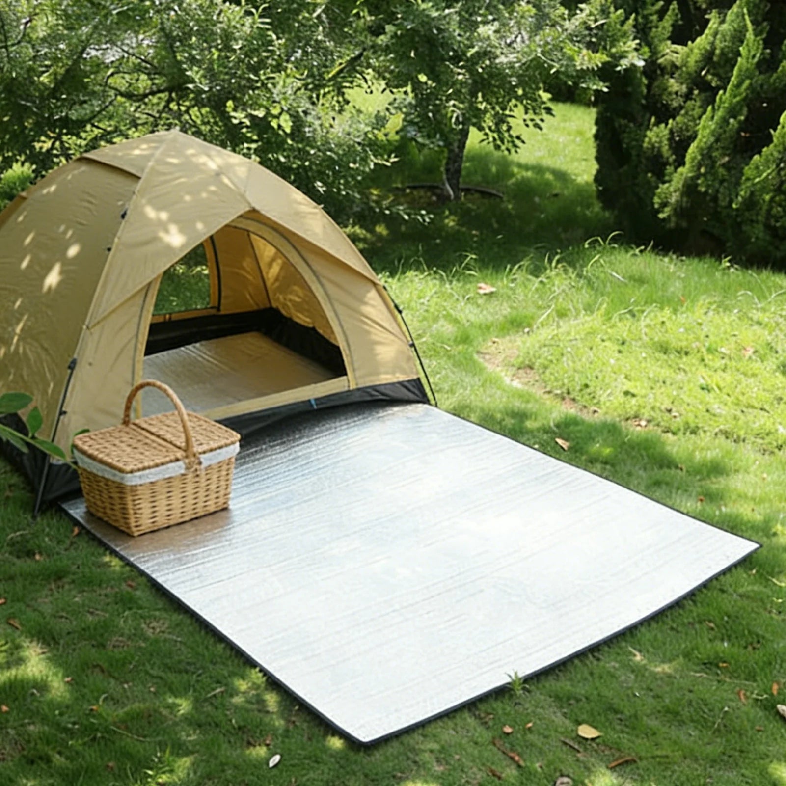 200x200cm Camping Sleeping Pad Waterproof Breathable Insulated Camping Pad Outdoor Mat Insulated Thickened Hiking Sleeping Pad Oasis Select